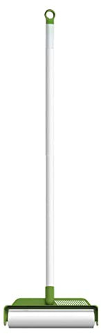 Large Floor Lint Roller for Pet Hair Extra Sticky Extendable Long Handle Large Surface Sticky Mop with 5 Refills for Carpet Bed and Carpet, Easy Peeling