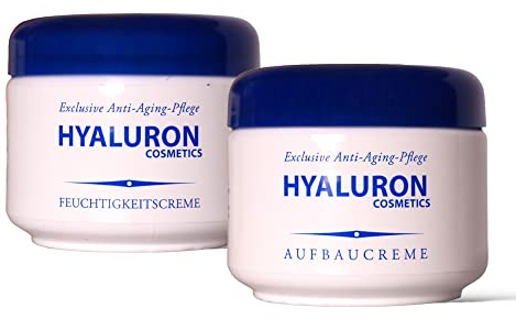 Original, Tag & Nacht Gesichtscreme, Feuchtigkeitspflege, Hautpflege, Gesichtspflege, Hautcreme (Hyaluron Aufbaucreme + Feuchtigkeitscreme 2x 125ml)