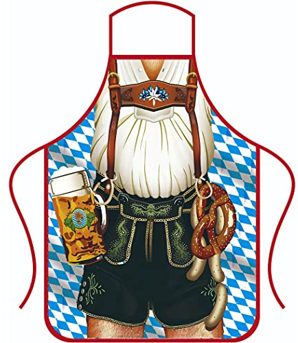 Oktoberfest förkläde – roligt grillförkläde för män och kvinnor, ölfestival och festgåva, 1-pack stil 07, Regular Size