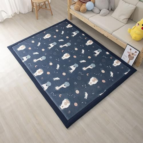 Single tree forest Teppich Für Kinderzimmer, als Krabbeldecke fürs Kind, Yogamatte und Übungsauflage geeignet-Starry Sky Paradise-180 * 200cm
