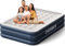 CHERIMOR King Air Bed, Anti-Leak Inflatable Mattress with Built-in Pump, 3 Mins Self-Inflation, 800 lbs Capacity Blow Up Camping Bed, Flocked Surface Inflatable Bed for Guests & Home, 203x152x46cm