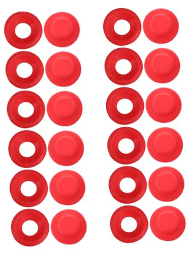 Amosfun 24pcs Leak-Proof Swing Bottle Gaskets and Seal Washers for Brew and Soda Bottles, Sturdy Replacement Silicone Sealing Caps for Home Brewing and Beer Swing Tops