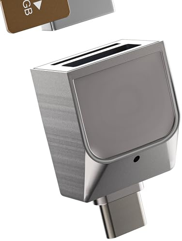 Lettore Micro SD Adattatore Schede TF USB C Cavo OTG per iPhone 16 15 per iPad Pro Mini Card Reader per Apple Compatibile per Samsung Trasferire Dati Memoria Fotocamera Macchina Chiavetta Memory Carte
