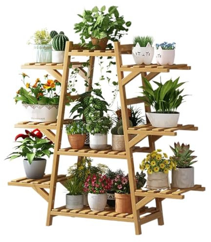 Étagère d'angle for échelle, support for plantes d'intérieur, étagère for plantes avec roulettes, support d'angle for plantes d'intérieur for plusieurs plantes, support d'affichage for fleurs(87*23*10