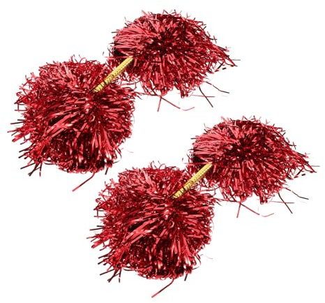 MUELODSIC 2stücke Bunte Double-headed Cheerleading Pom Poms Für Tanzaufführungen Und Sportveranstaltungen Als Cheerleader-zubehör Langlebig Und Auffällig Für Erwachsene