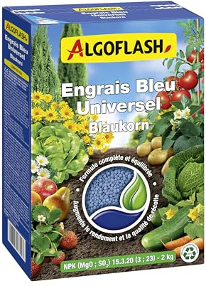 Algoflash Engrais Bleu Universel, Petites Surfaces - 2 kg