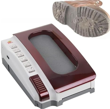 DOJBK Machine de Nettoyage de Semelles entièrement Automatique, Lave-Chaussures électrique Domestique, Machine de Nettoyage de Semelles, Machine de Nettoyage de Semelles de Chaussures