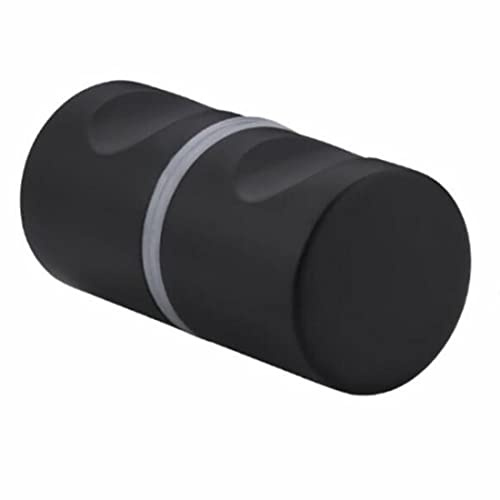 Ensemble de poignée de porte de douche de rechange en aluminium avec colonne noire et élégante installation facile, parfaite pour la cabine de douche en verre, améliore l'esthétique de la salle de