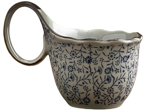 Suppenschüssel aus Keramik mit Griffen, 500 ml, Suppentasse, Kaffeetasse für Frühstück