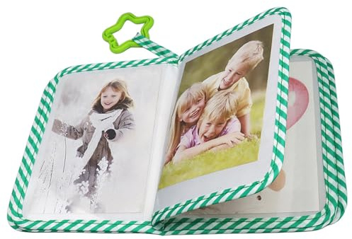 Livre Photo En Tissu Pour Bébé - Album Souvenir Bébé en Tissu Doux | Livre De Mémoire En Pour Stockage Photos Parents Fille Garçon Famille