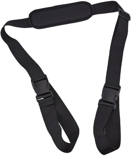 GORGECRAFT 122-200cm Chair Carrying Strap Black Adjustable Camping Beach Chair Backpack Anti-Slip Shoulder Straps Replacement Universal for Foldable Bikes Scooter Backpacking Picnics Outdoor Fishing