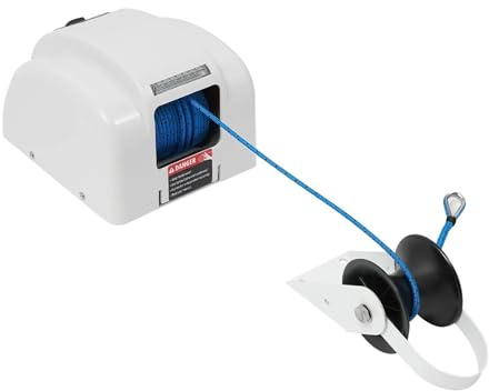 SMTYXS Cabrestante De Ancla Eléctrico For Barco 45 LB con Control Remoto For Lanchas Rápidas, Motoras Y Pequeñas Embarcaciones Recreo Rendimiento Potente