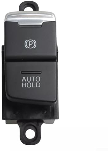 Interruptor de freno de estacionamiento compatible con CX- 2017-2021, botón de freno de mano electrónico EPB, control de consola central KD2W-66-EP0A, pieza OEM, negro
