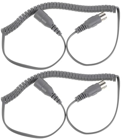 AKOOSY Ersatzmotorkabel 2pcs für Nagelfräser mit 5 Pin Anschluss aus ABS und Metall, flexibel für professionelle Nagelkunst Sessions und elektrische Nagelbohrmaschine bis 30000 U/min