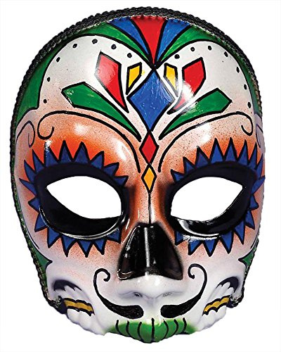 Rubies Demi-Masque crâne Dia de Los Muertos Adulte