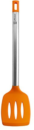 BRA Efficient Spatola in Acciaio Inox, Nylon/Silicone, Colore Arancione, Spatola da Cucina 36.5Cm Arancione