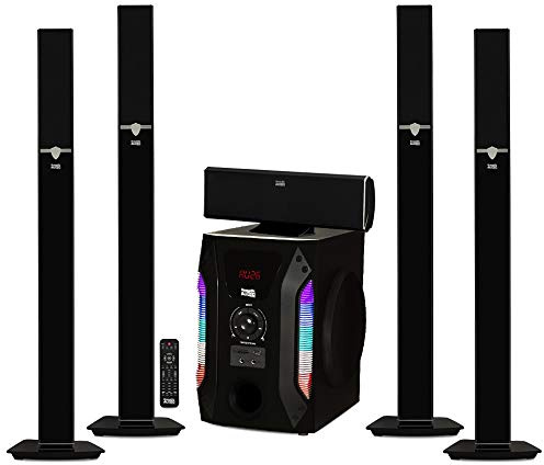 Acoustic Audio AAT1003 Bluetooth Tower 5.1 Home Theater Speaker System with 8 Powered Subwoofer