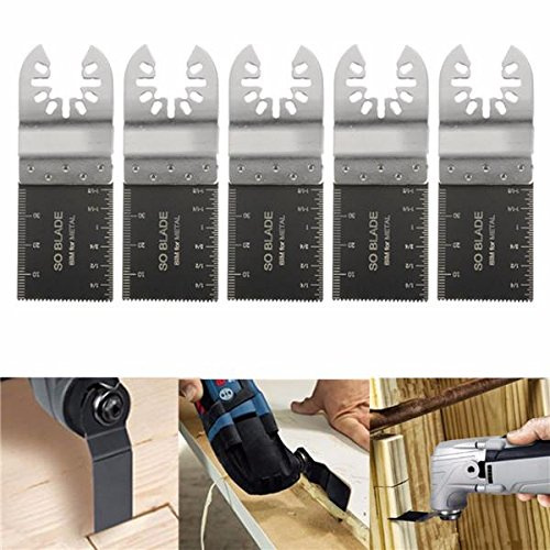 EsportsMJJ 5pcs 35mm Bi-metal Blades For Dewalt Stanley Black and Decker Oscillating Multitool