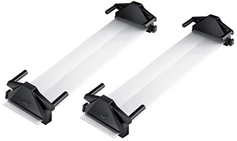 Asus rog Bezel-Free kit abf01 universal Multi-Monitor Setup with Optical Micro Structures Easy Assembly (Set of 2), Clear