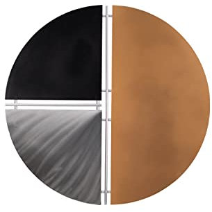 KunstLoft Wanddeko Metall | 100% HANDGEFERTIGT | 60x60x5cm | Wandbild Metall 'Katharsis' | Abstrakte Skulpturen | Schwarz Gold | Wandskulptur | Metalldeko Wand Wohnzimmer