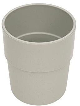 LÄSSIG Kinder Becher Trinkbecher Tasse Kindergeschirr ohne Melamin, BPA-frei, für Spülmaschine und Mikrowelle/Mug Uni warm grey