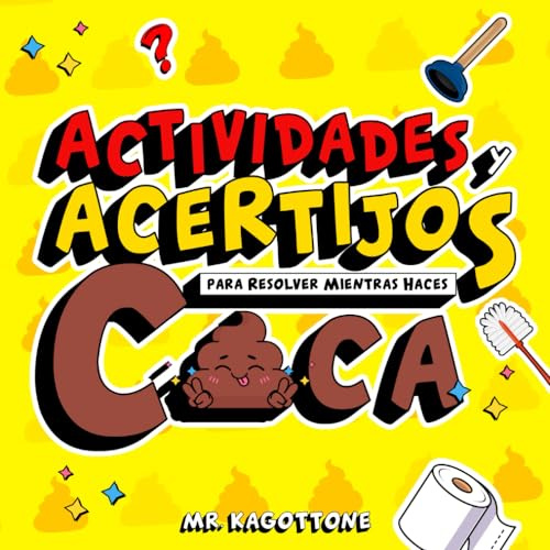 Actividades y Acertijos para Resolver Mientras Haces Caca: Libro de Juegos y Rompecabezas para Adultos que Aman Sentarse en el Trono | Regalos divertidos para Hombre y Mujer