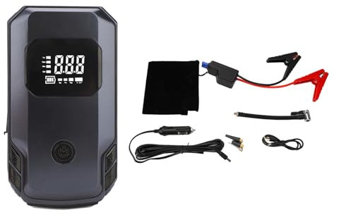 FLEXMAN Démarreur de Voiture Portable, Démarreur de Saut Multifonction 12 V, Batterie 90 W 150 PSI, Batterie Externe pour Activités de Plein Air et Urgences