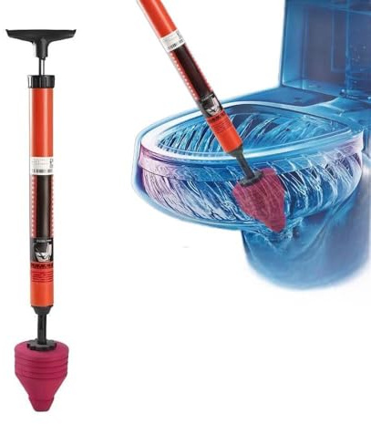 CUAXINHM Strumento di sblocco per WC, nuovo stantuffo per WC, strumento di pulizia per drenaggio, sbloccante per lavandino, stantuffo ad alta pressione per vasca da bagno, doccia, scarico e