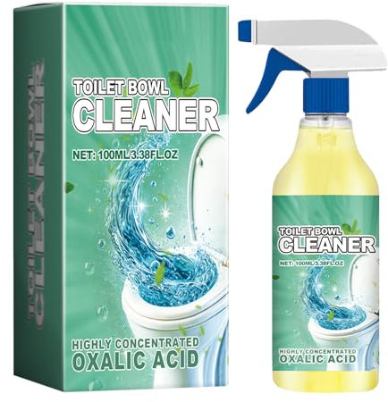 Detergente per WC con acido ossalico, extra forte, igienico, fresco, altamente concentrato, detergente per WC con acido ossalico, 100 ml