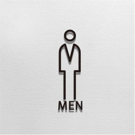Panneau Wc Plaque de signalisation de toilette en acrylique 3D, couleur noir et or, étiquette murale de porte de salle de lavage, autocollant, support de Wc, décoration artistique d'hôtel et de maison