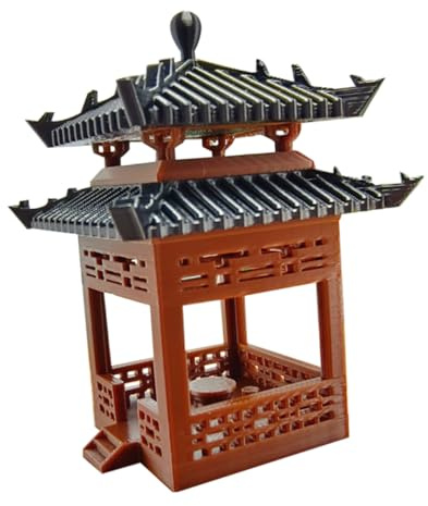 Ciieeo Mini Pavilion Ornament for Bonsai Decoration Zen Garden Micro Landscape Decor Asian Style Fish Tank Pavilion