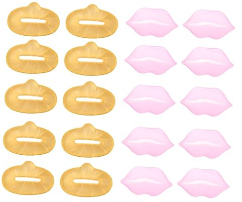 BAZEITFLOW 20pièces Masque Hydratant Au Collagène Pour Lèvres Réparation Exfoliation Et Éclat Anti-âge Et Repulpant Pour Lèvres Sèches Et Abîmées