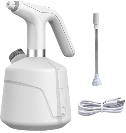 Misaakoeq Irrigatore Per Piante,Annaffiatoio Elettrico Per Piante | Sprayer Portatile Continuo Ricaricabile 2L Multiuso per Pulizia Cura Orchidee e Giardinaggio