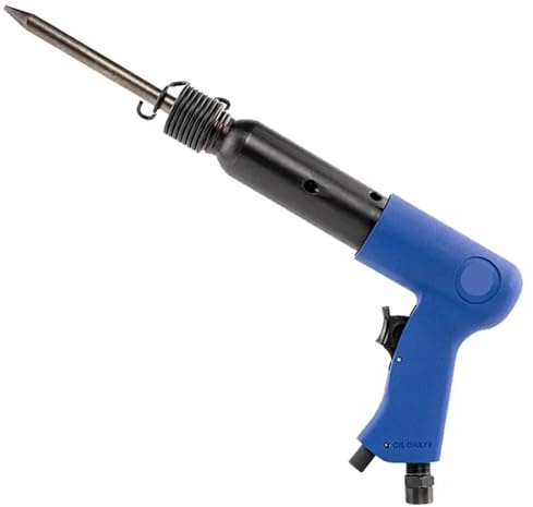 TIEOAXFT Palas neumáticas, pequeñas Herramientas for Eliminar óxido, con 4 cinceles, Martillo neumático de 250 mm, Pistola de Mano Profesional.