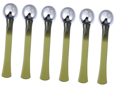 NOLITOY 6 Stück Augencreme Riegel aus Metall Handlicher Applikator zur Schnellen Absorption Augenringe und Lindert Augenermüdung für Makeup Anwendung und Unterwegs