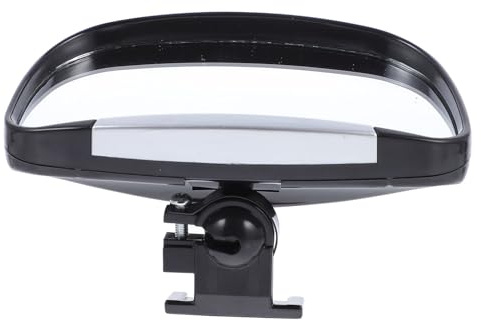 EPIGEIST Espejo Retrovisor Auxiliar para Coche Negro Clásico Práctico y Fácil de Instalar Superficie Translúcida Estable para Vehículos Estándar