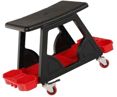 Tabouret de garage pour bancs et plateaux de rangement, pivotant à 360 degrés avec serrures, tabouret de voiture