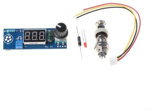 Digital Soldering Station Temperature Controller Kit for T12 Soldering Iron, 12-24V PCB Controller with LED Display and Rotary Control for DIY Electronics