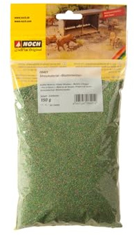 NOCH Streumaterial „Blumenwiese“, feines Modellbau Streumaterial, 150 g Beutel für Spurweiten H0, TT, N, Z ideal für Dioramenbau