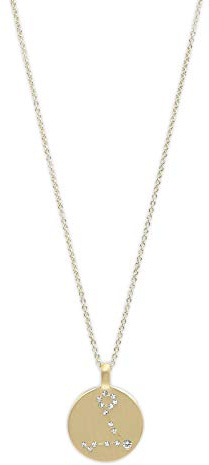 PILGRIM Jewelry Halskette mit Sternzeichen und Kristall (Vergoldet)