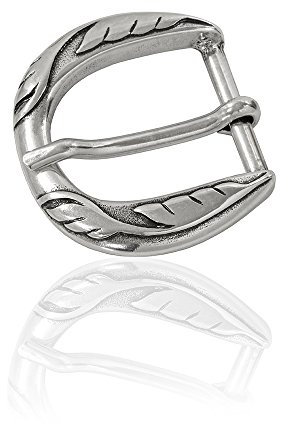 FREDERIC HERMANO Gürtelschnalle Buckle 30mm Metall Silber Geschwärzt - Buckle Mainau - Dornschliesse Für Gürtel Mit 3cm Breite - Silberfarben Geschwärzt