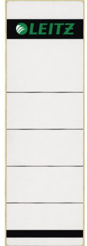 LEITZ Ordneretiketten, selbstklebend, kurz, breit, Standard, Grau, 50er Sparpack