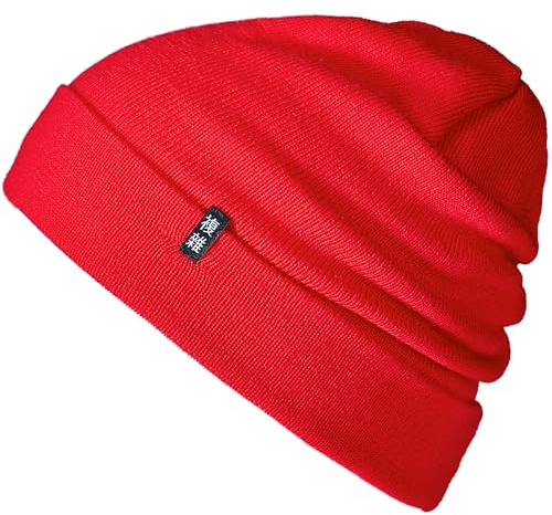 Enter the Complex® Merino Mütze Herren, Beanie Damen, 100% Merino Wolle, Warm und Dünn, Zweilagige Strickmütze