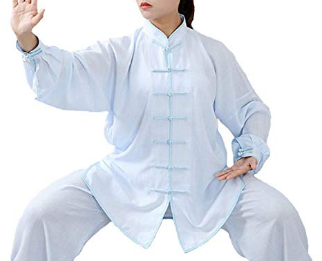FUYUFU Algodón y Lino Tai Chi Ropa Uniforme Kung Fu Unisex Ropa de Artes Marciales (Un Juego)
