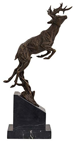 Bronsskulptur brons hjortfigur bronsfigur staty skulptur antik stil