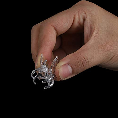 Wifehelper 100 Stücke Gartengeräte Stem Clips Wachsen Aufrechte Orchidee Kunststoff Mini Stiele Blume für Orchidee Unterstützung