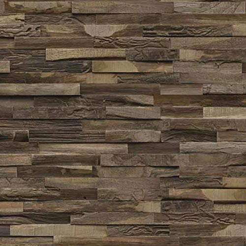 INDO Holz Wandverkleidung Wandverblendung Teak Elegance Charred Fläche 1 m²