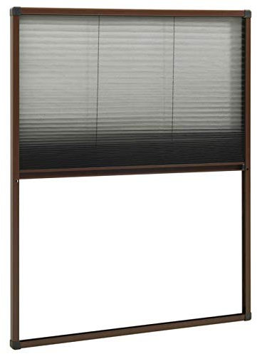 Tidyard Insektenschutz Plissee für Fenster Fliegengitter Dachfenster Mückengitter Mückenschutz Dachfensterplissee Plisee-Insektenschutzfenster aus Aluminium Mit Schutzgitter