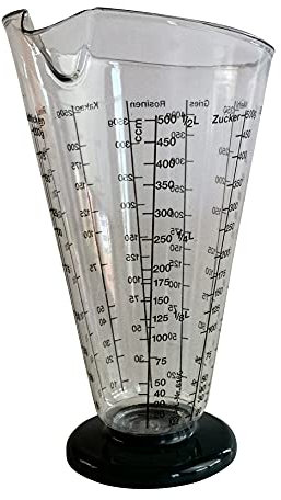 Meßbecher 0,5l, konisch mit Fuß