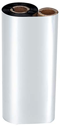 FEIXIU Thermo-Transferband für Zebra Eltron Datamax Zebra GC420t GK420t GX420t TLP2442 TLP2844, 11 x 61 cm, 1 Rolle Wachs-/Kunstharz-Thermoband 1,27 cm